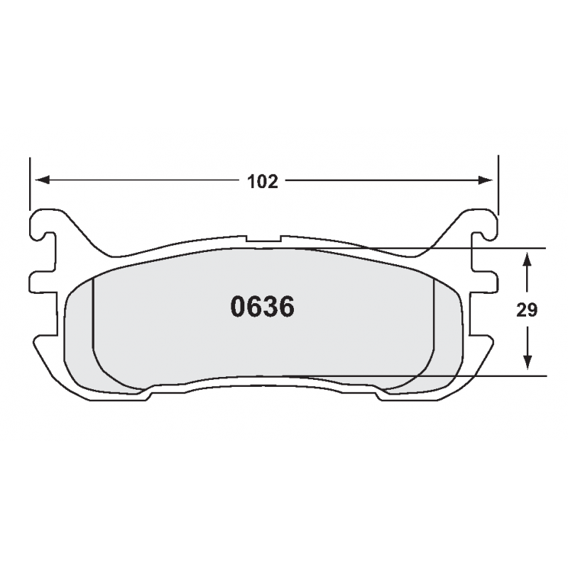 Endurance compound with less wear. Race brake pads - Mazda MX5 1994-05 NA / NB
Rear brake pad
